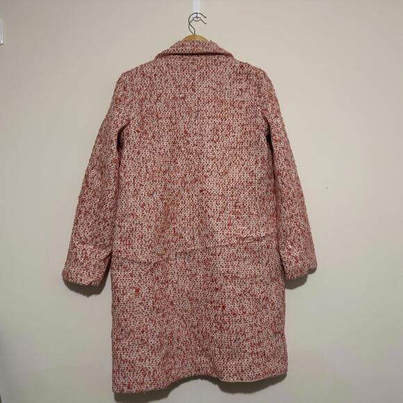 J.Crew Stadium Cloth Nello Gori Wool Blend Coat Beige Size 12  Outdoor Women’s - Picture 9 of 9